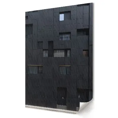 Tablou canvas cu arhitectură modernă în nuanțe de negru