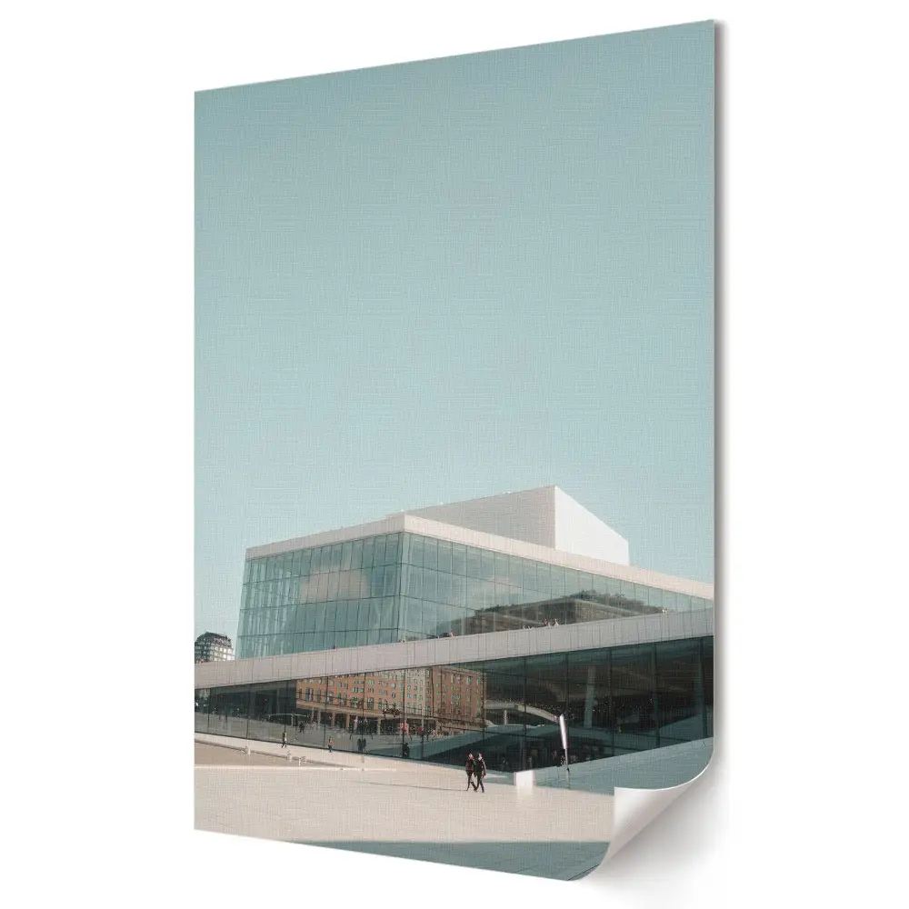 Poster de perete cu arhitectură modernă în peisajul urban