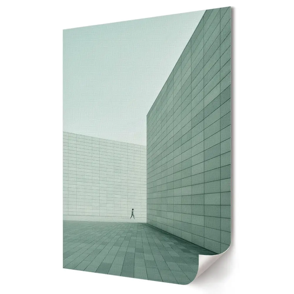 Poster de perete Singurătatea în spațiul geometric