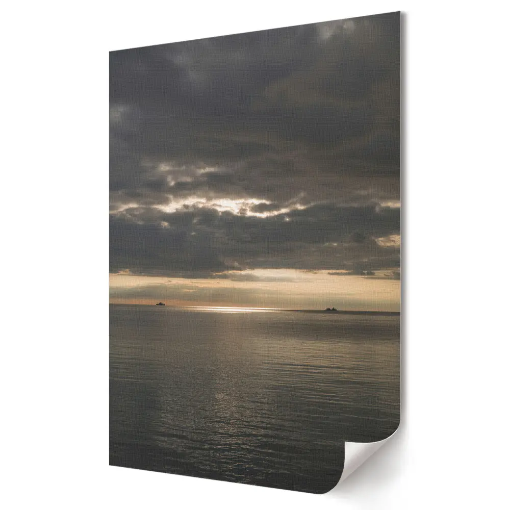 Tablou canvas Mare calmă sub nori