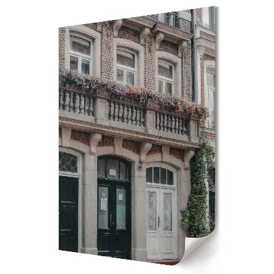 Poster decorativ O casă fermecătoare cu flori