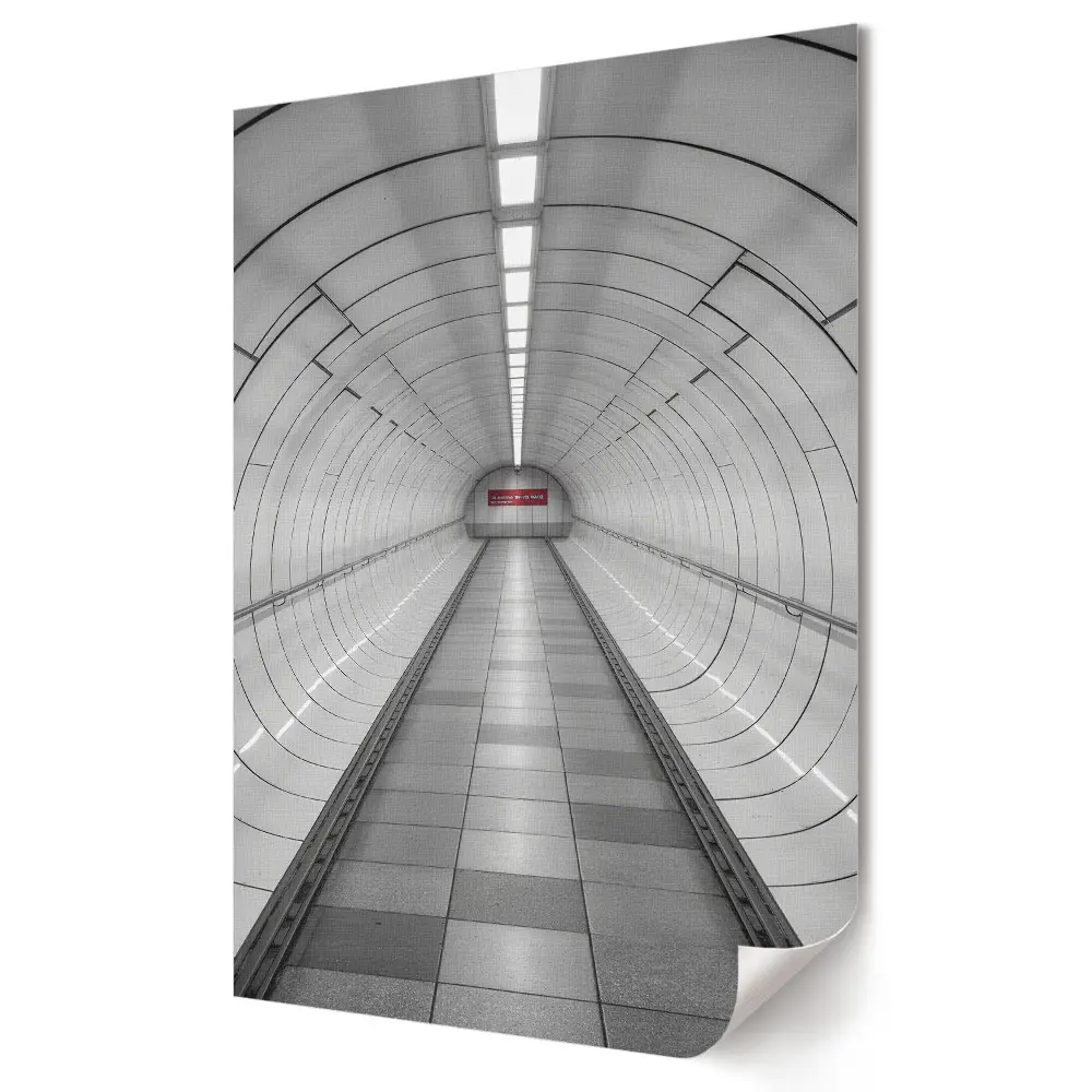 Tablou canvas cu grafică murală Transparență în tunelul orașului