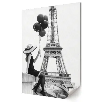 Poster de perete Eleganță alb-negru sub Turnul Eiffel