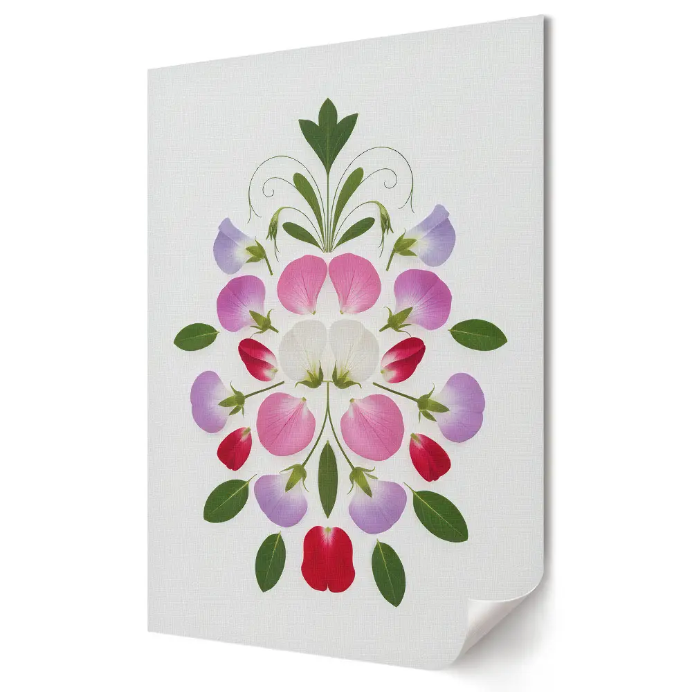 Tablou canvas cu flori delicate într-o compoziție armonioasă