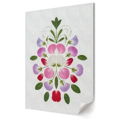 Tablou canvas cu flori delicate într-o compoziție armonioasă