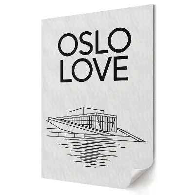 Poster de perete Oslo Dragostea în arhitectură modernă