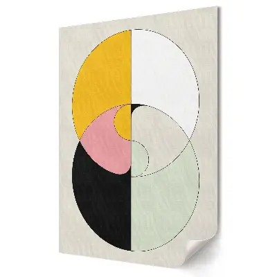 Tablou canvas Armonie modernă a culorilor în geometrie