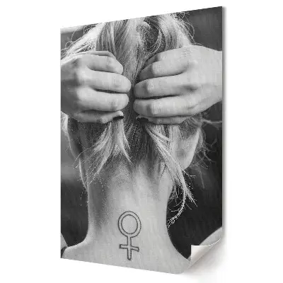 Tablou canvas Puterea feminității într-o formă simplă
