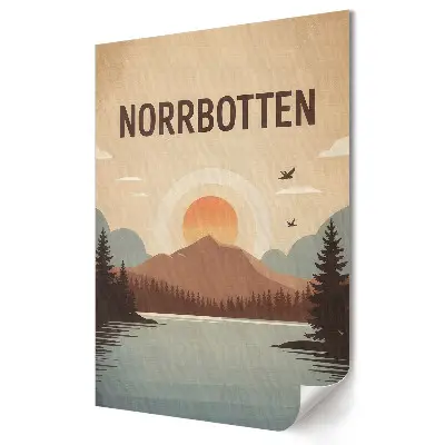 Tablou canvas Peisaj pitoresc în Norrbotten