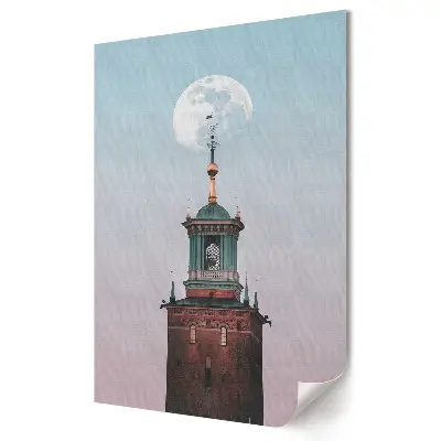 Poster decorativ Turnul de sub Luna Roz