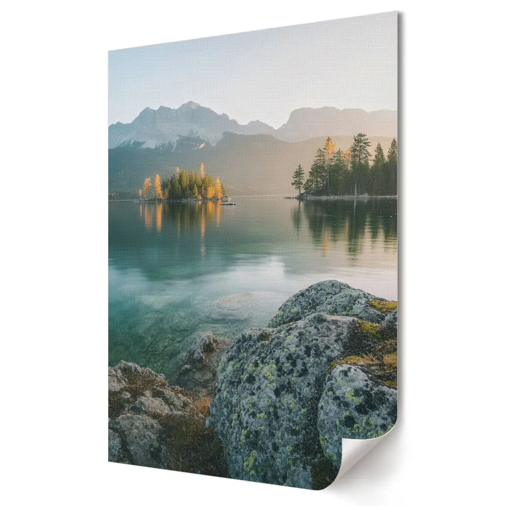 Tablou canvas O dimineață liniștită lângă lac