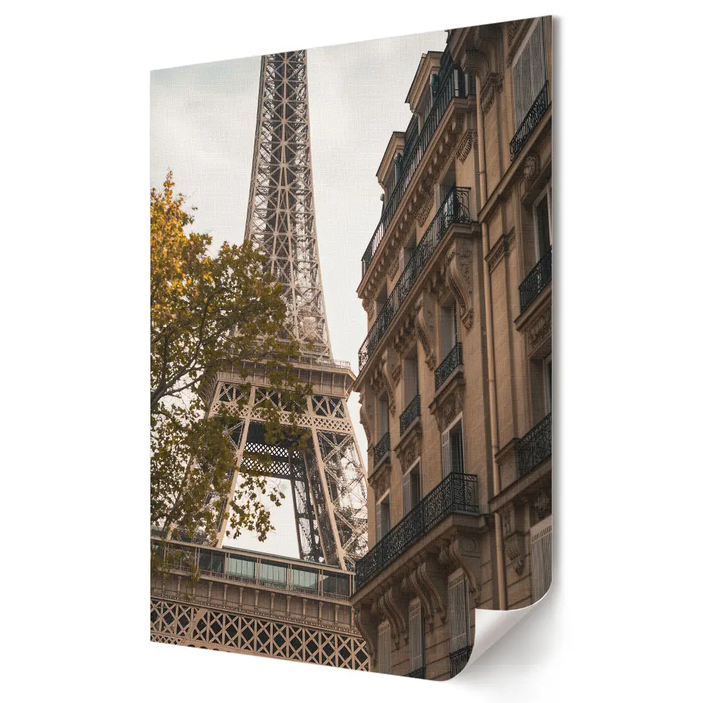 Tablou canvas Magia Parisului cu Turnul Eiffel toamna