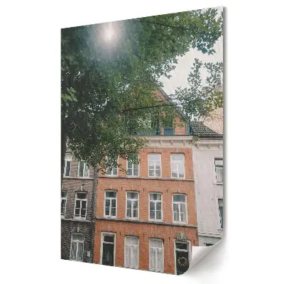 Poster de perete cu străzi fermecătoare într-o zi însorită