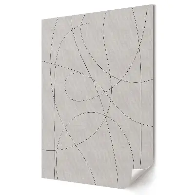 Poster de perete cu design minimalist abstract în nuanțe de gri