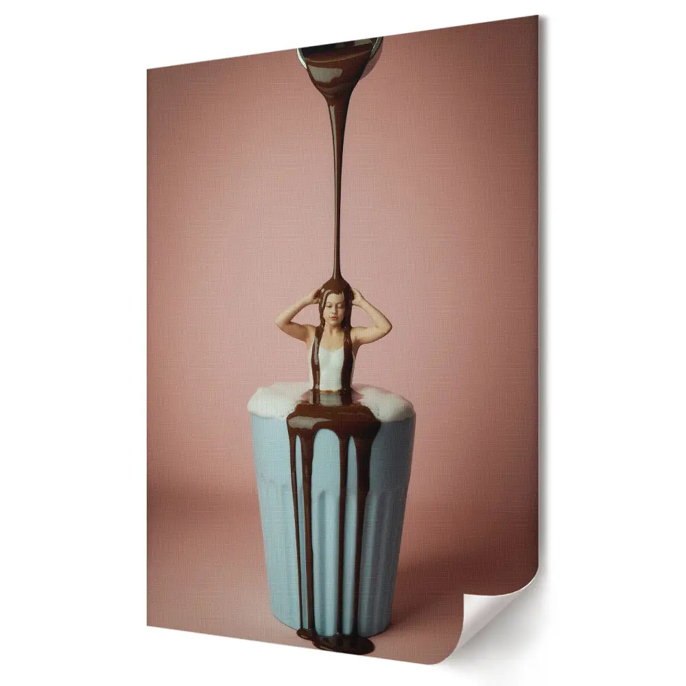 Tablou canvas Grafică murală O dulce aventură în lumea ciocolatei