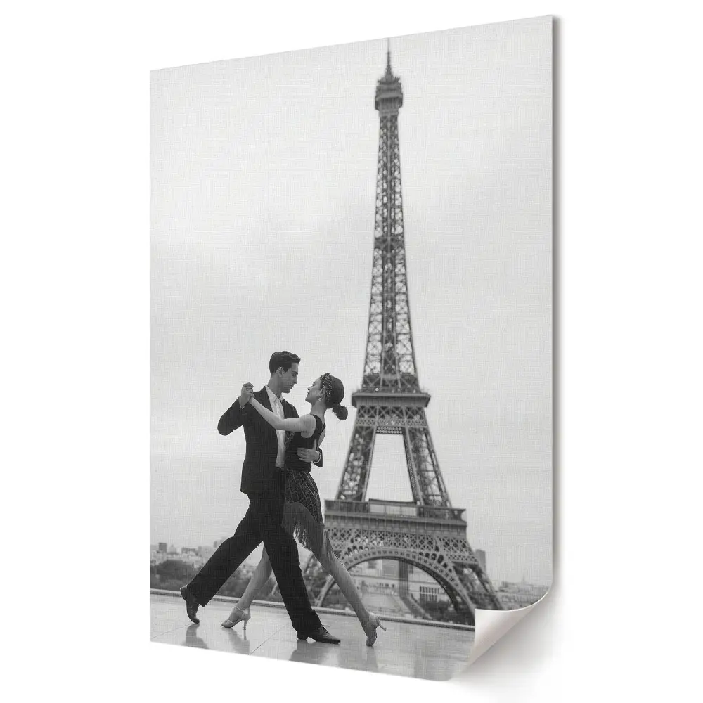 Poster de perete Dansul iubirii sub Turnul Eiffel