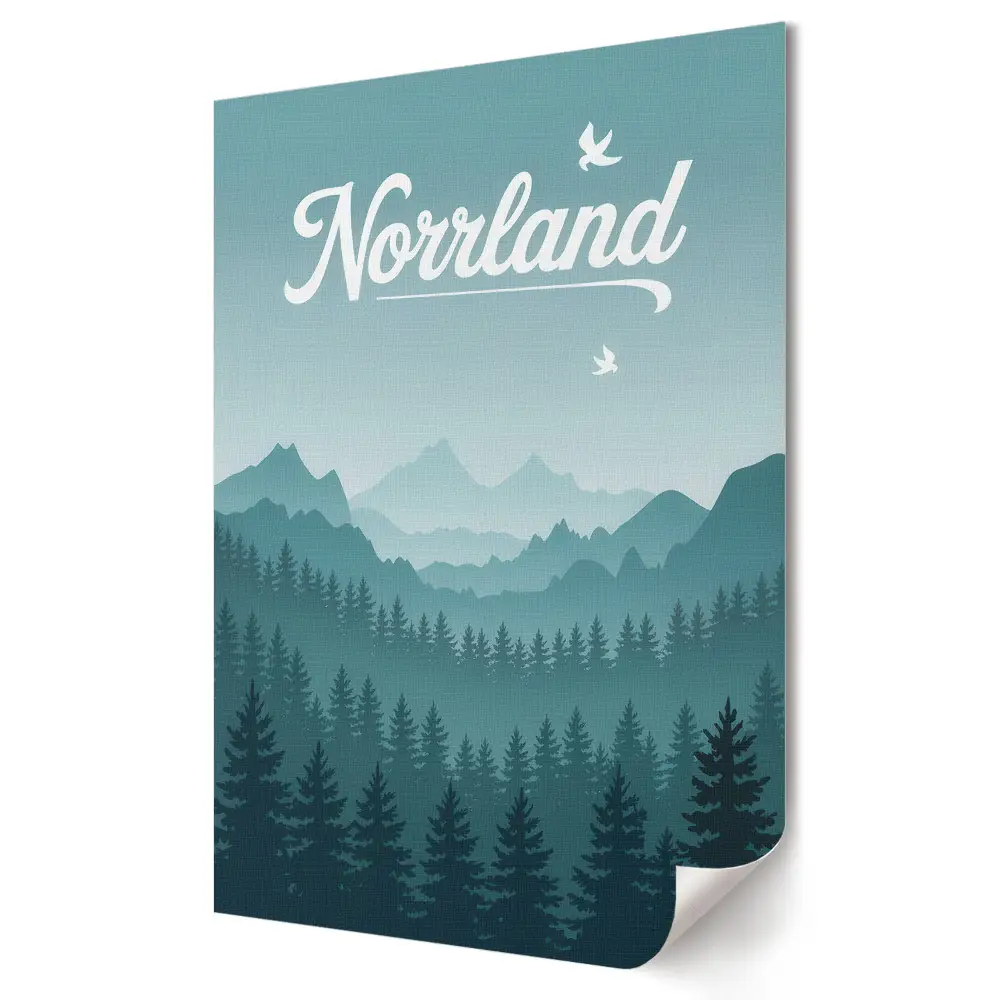 Poster decorativ Magia peisajelor montane din Norrland