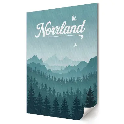 Poster decorativ Magia peisajelor montane din Norrland