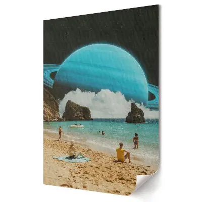 Poster de perete Relaxare cosmică pe plajă