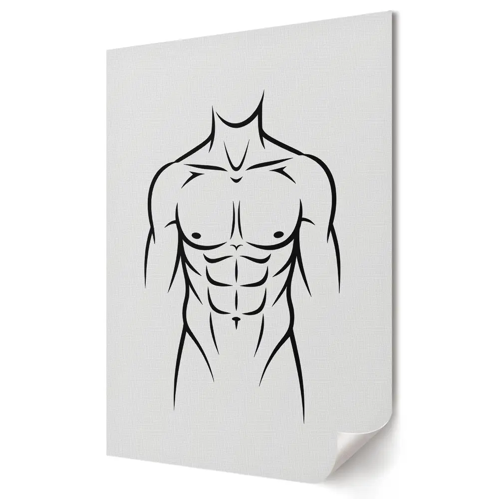 Tablou canvas cu schiță anatomică a corpului uman