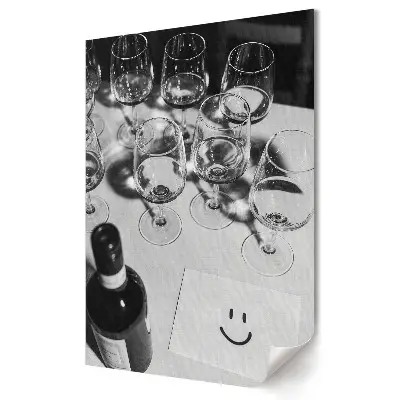 Poster decorativ Bucurie printre pahare de vin