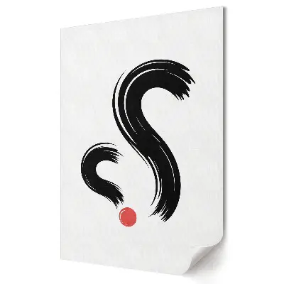 Tablou canvas cu compoziție abstractă și linii dinamice