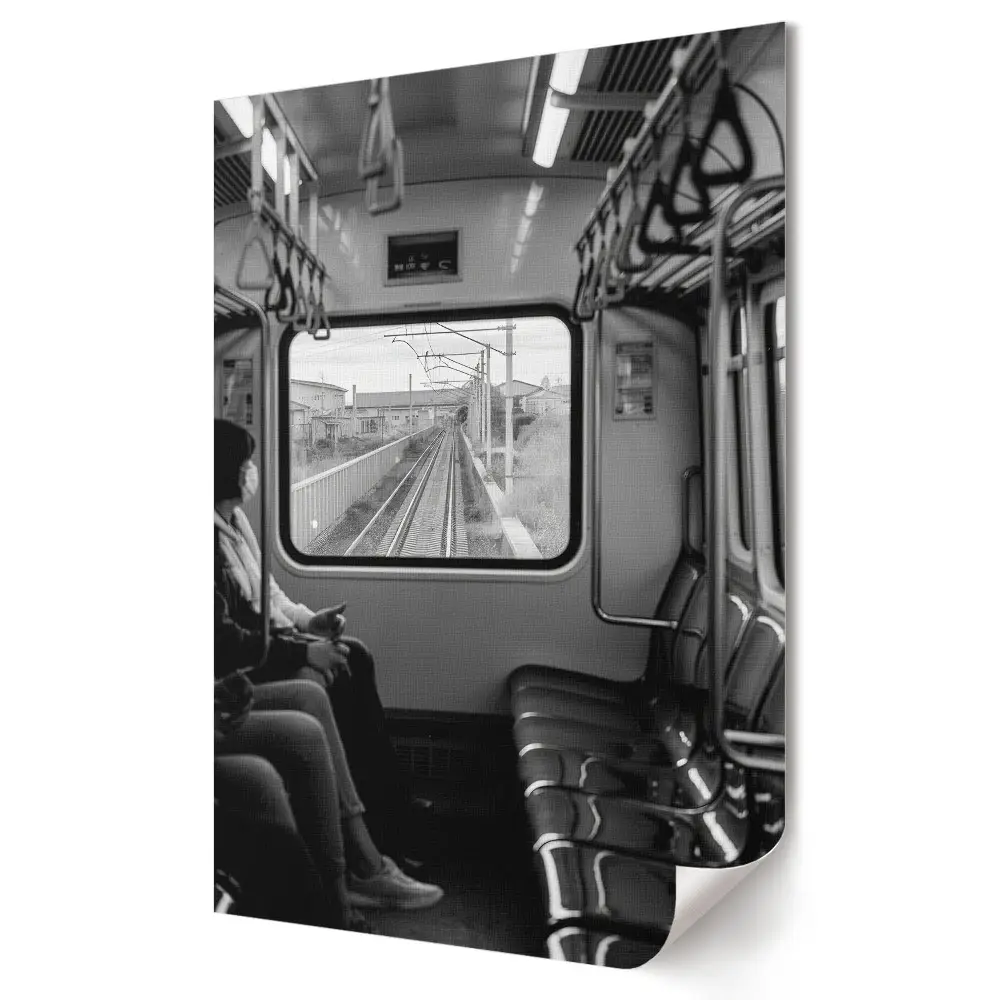 Poster decorativ Călătorește în liniștea transportului public