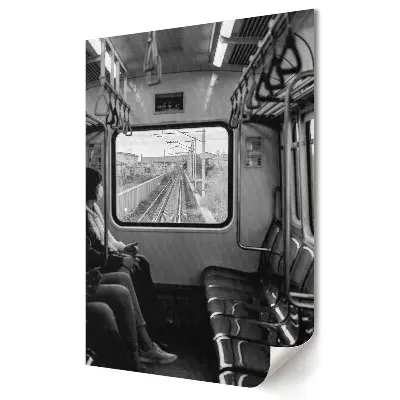 Poster decorativ Călătorește în liniștea transportului public