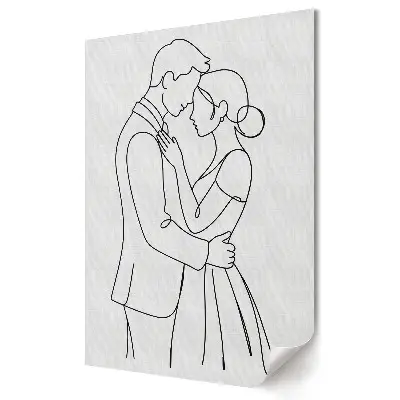Poster decorativ Iubire în simplitatea liniilor