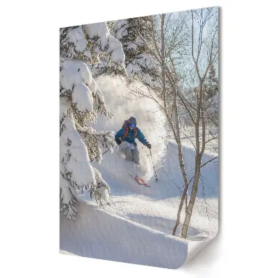Tablou canvas Aventură de iarnă pe pârtia de schi