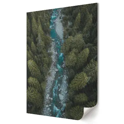 Poster de perete Un paradis verde lângă râu