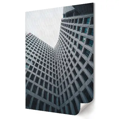 Tablou canvas cu grafică de arhitectură modernă în peisaj urban