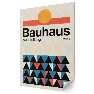 Poster decorativ Bauhaus 1923 Geometrie și culoare