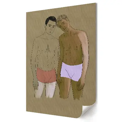 Poster decorativ Intimitatea în viața de zi cu zi a bărbaților