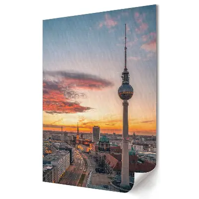 Poster de perete cu apus de soare peste Berlin