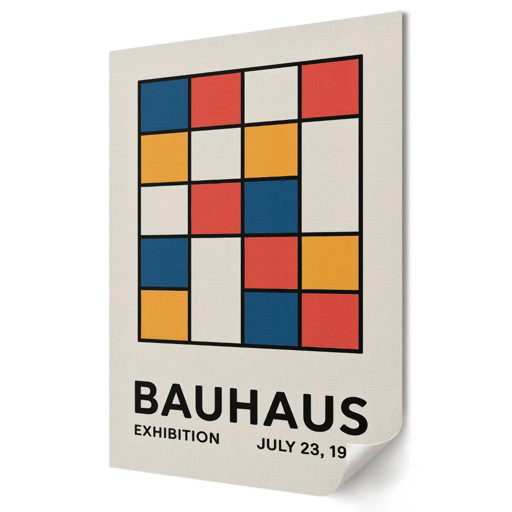 Tablou canvas Bauhaus cu grafică geometrică