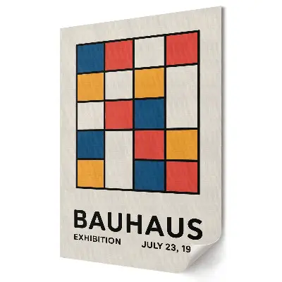 Tablou canvas Bauhaus cu grafică geometrică
