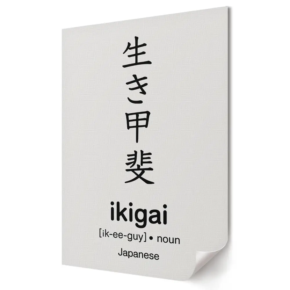 Poster decorativ Găsește-ți ikigai-ul în viață
