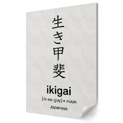 Poster decorativ Găsește-ți ikigai-ul în viață