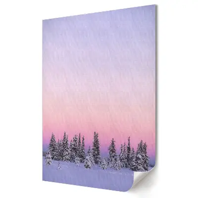 Tablou canvas cu peisaj de iarnă dimineața
