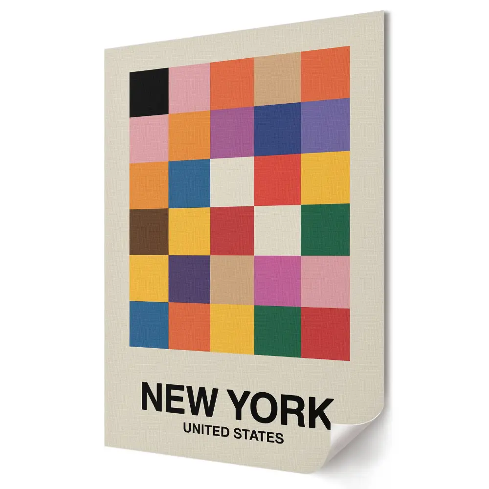 Tablou canvas Mozaicul colorat al New York-ului