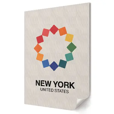 Tablou canvas cu hartă colorată a orașului New York