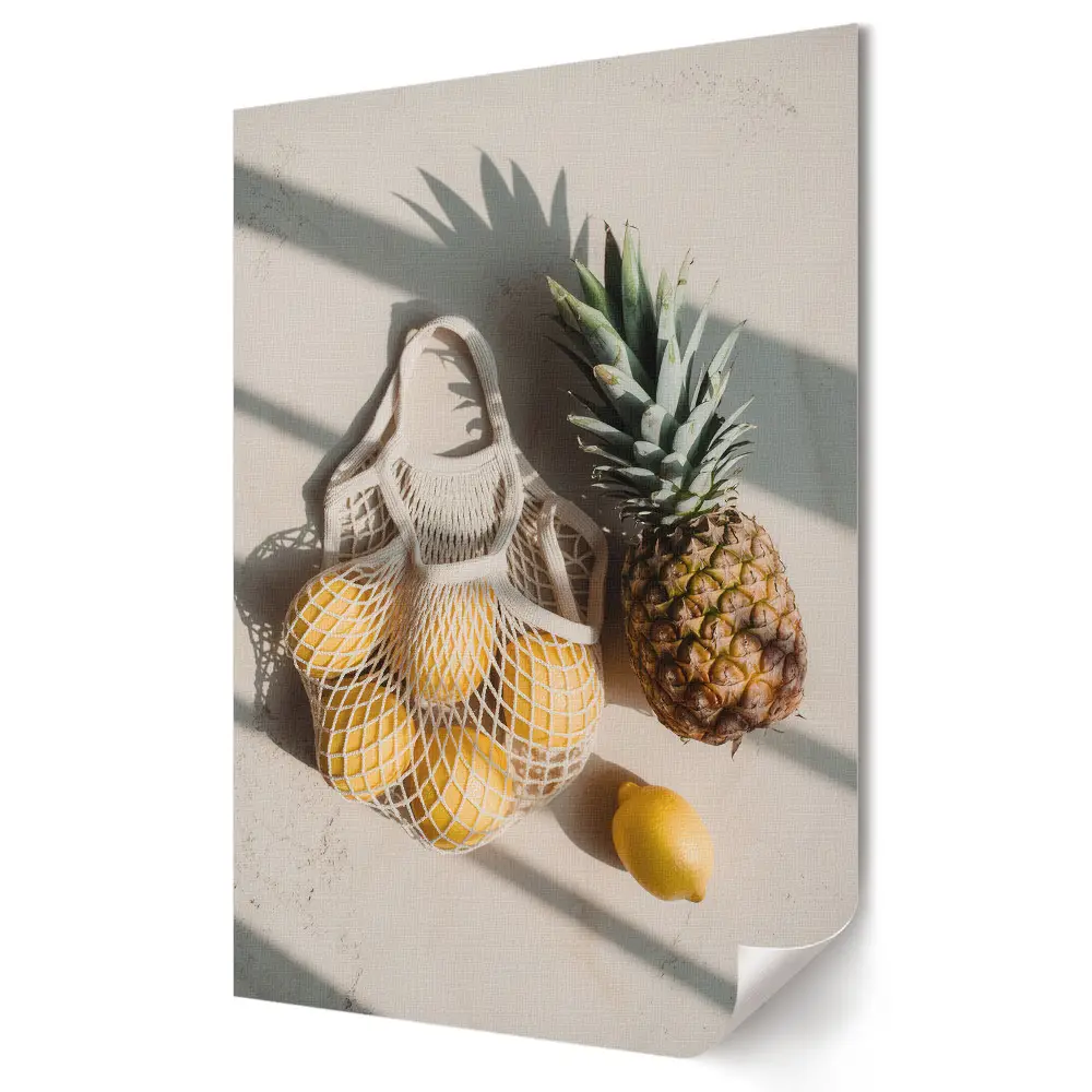 Tablou canvas Compoziție cu fructe în lumină naturală