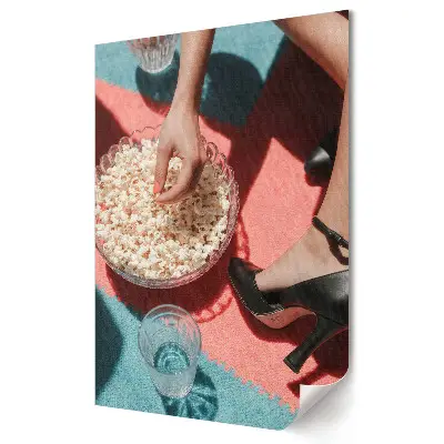 Poster de perete cu popcorn și stil elegant în lumina soarelui de vară