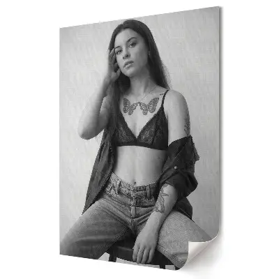 Tablou canvas abstract Eleganță și forță în monocromie