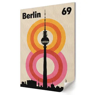 Poster de perete Berlin 69 cu turnul său caracteristic