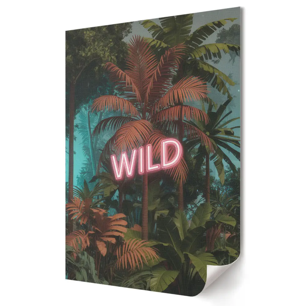 Poster de perete Paradis tropical cu accent neon