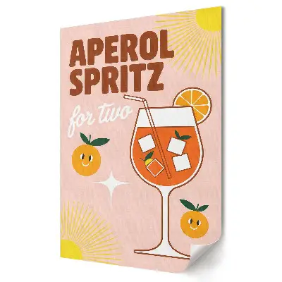 Tablou canvas Un Aperol Spritz răcoritor pentru doi