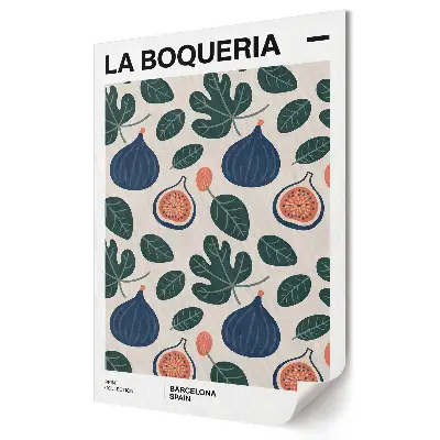 Poster de perete cu modele de smochine din La Boqueria
