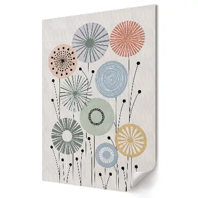 Tablou canvas cu aranjament floral în culori pastelate